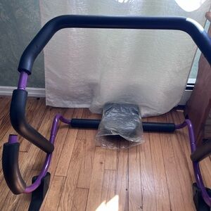 Original Ab Roller Plus Purple Stabilizer Legs Rocker Crunch Workout+ VHS tape